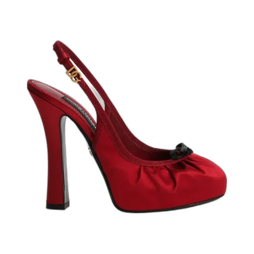 Bow Detailed Satin Pumps