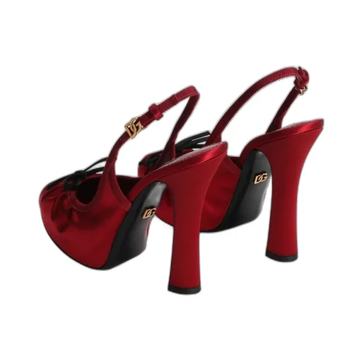 Bow Detailed Satin Pumps