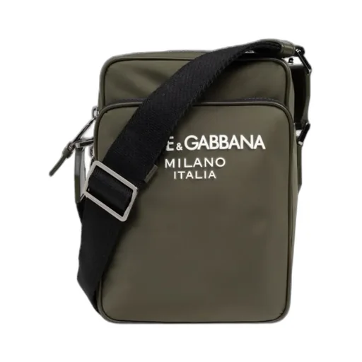 Logo-Printed Zipped Shoulder Bag
