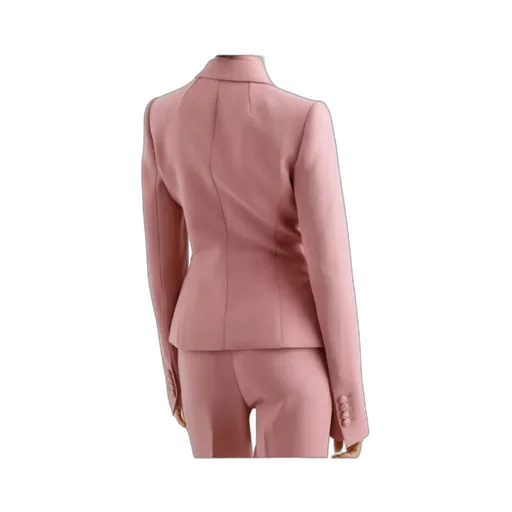 Single-Breasted Crepe Jacket