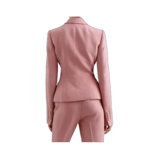 Single-Breasted Crepe Jacket