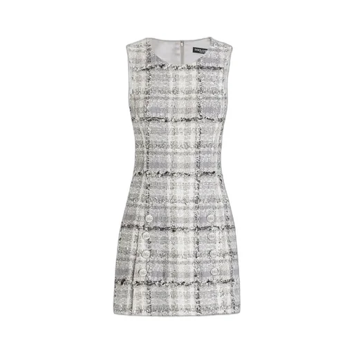 Tweed Sleeveless Mini Dress