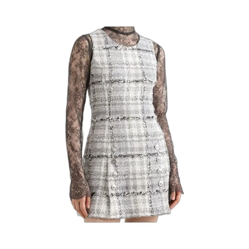 Tweed Sleeveless Mini Dress
