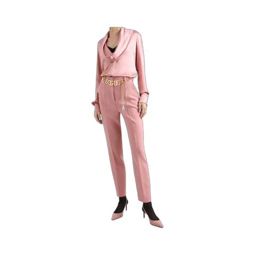 Cowl-Neck Long-Sleeved Blouse