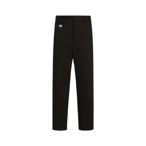 Logo Plaque Straight-Leg Trousers