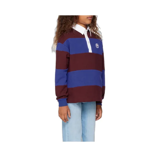 Long-Sleeved Polo Pullover