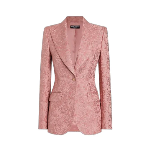 Floral-Jacquard Blazer