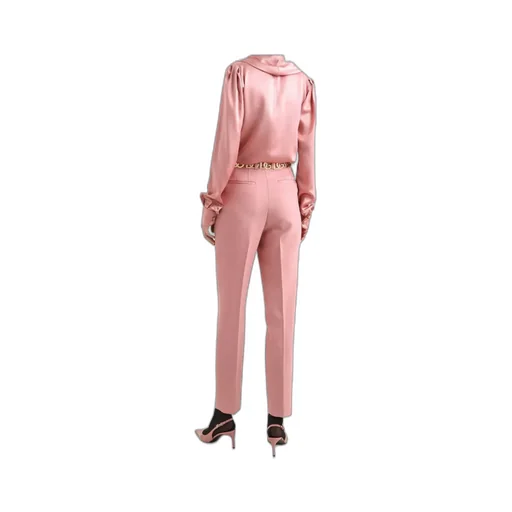Cowl-Neck Long-Sleeved Blouse