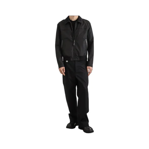 Logo Plaque Straight-Leg Trousers