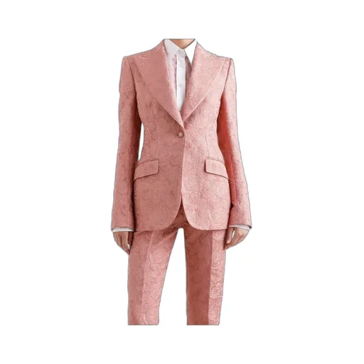Floral-Jacquard Blazer