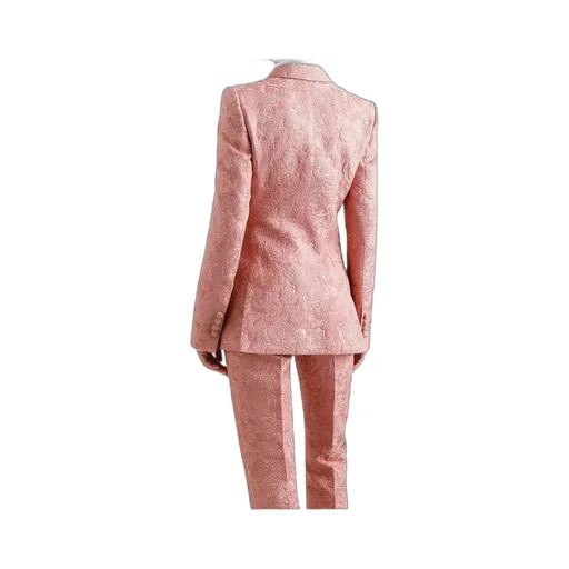 Floral-Jacquard Blazer
