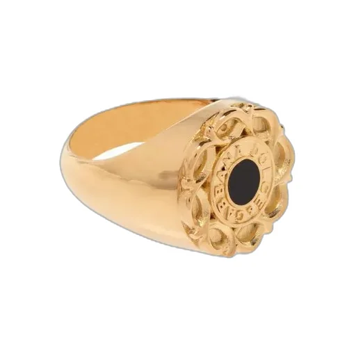 Logo Lettering Signet Ring