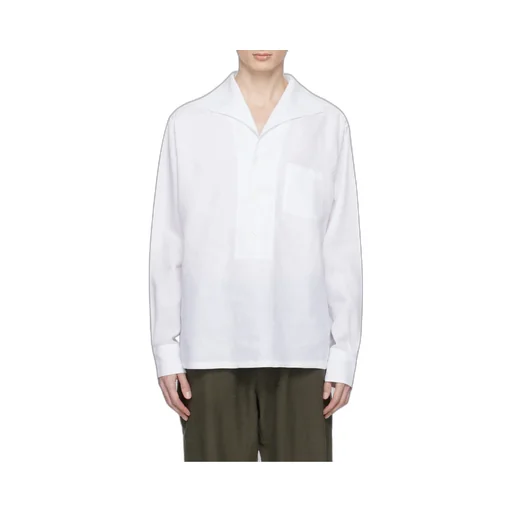 Three-Buttoned Long-Sleeved Shirt