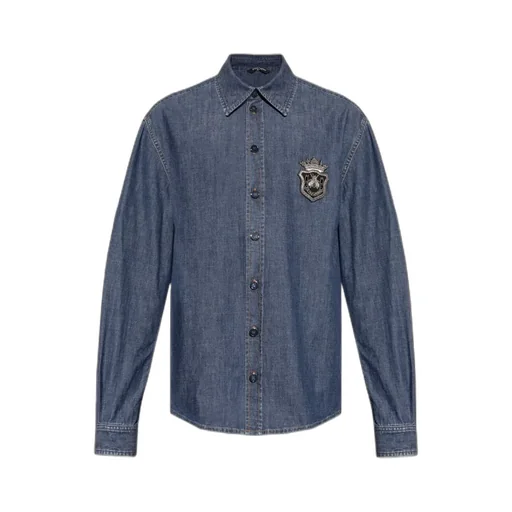 Heraldic Emblem Denim Shirt