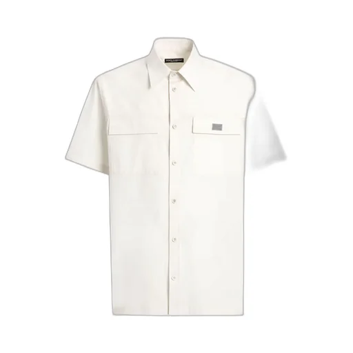 Logo Plaque Poplin Shirt