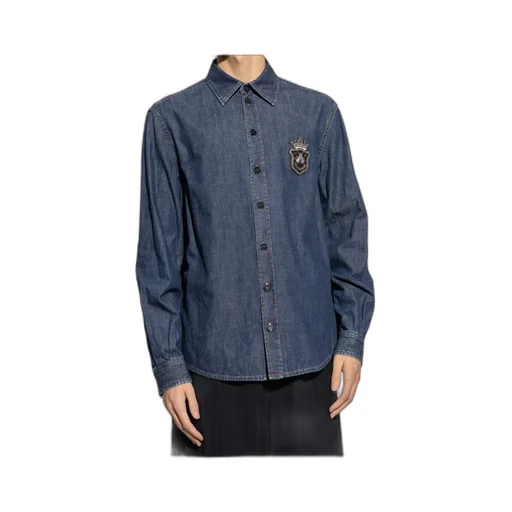 Heraldic Emblem Denim Shirt