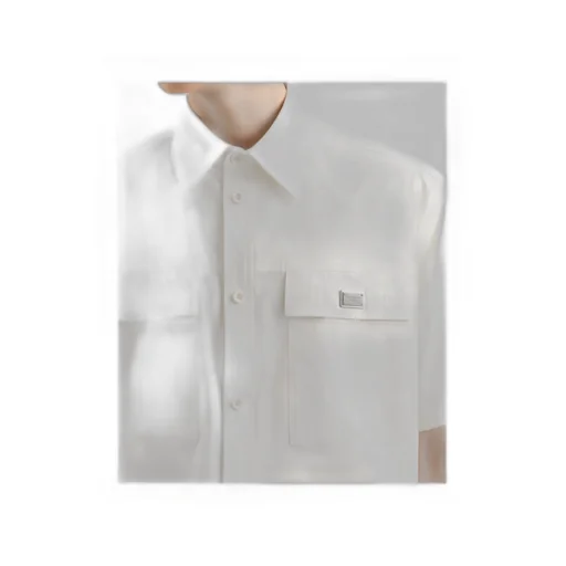 Logo Plaque Poplin Shirt