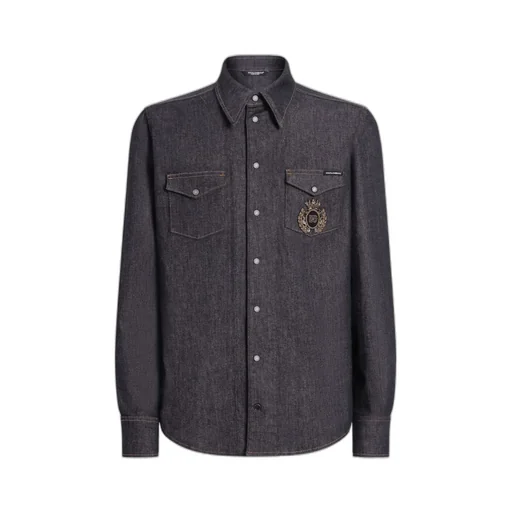 Heraldic Emblem Denim Shirt