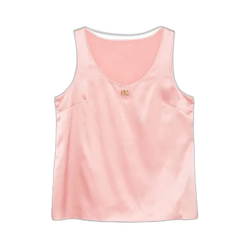 Dg Logo Pin Satin Tank Top