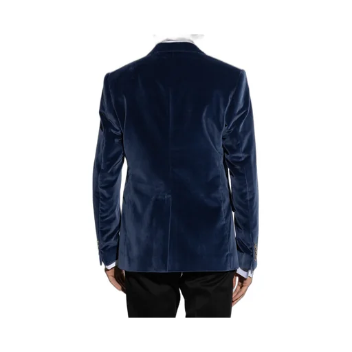 Single-Breasted Velvet Blazer