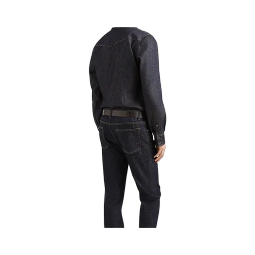 Heraldic Emblem Denim Shirt