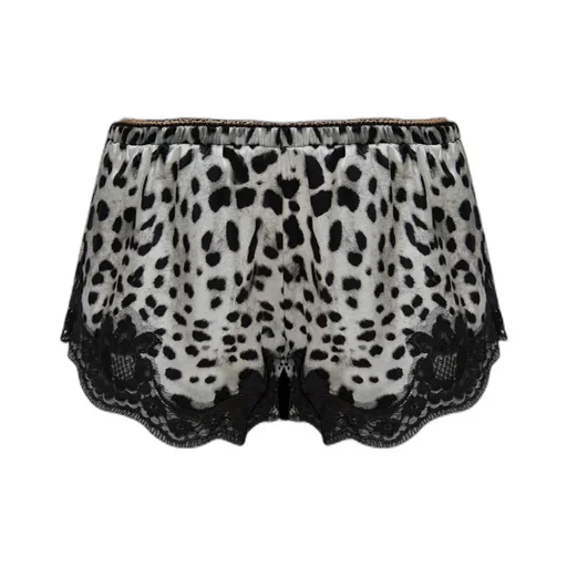 Leopard Printed Satin Shorts