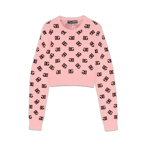 Dg Logo Intarsia Crewneck Jumper