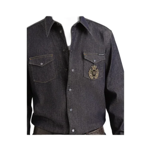Heraldic Emblem Denim Shirt