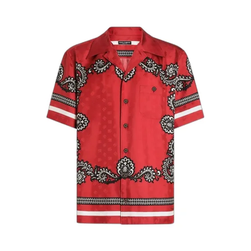 Bandana Printed Short-Sleeved Shirt