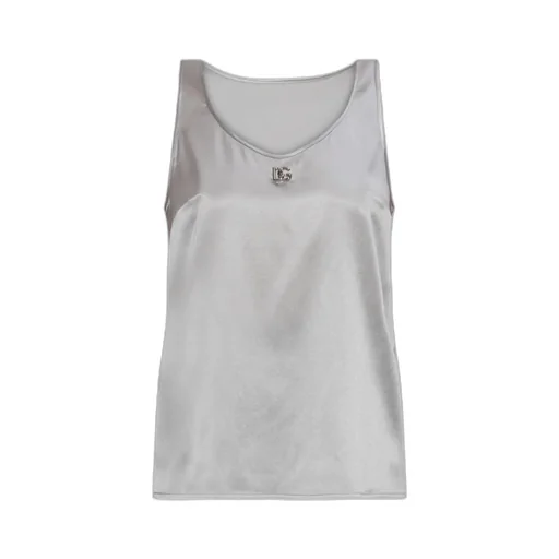 Dg Logo Plaque Tank Top