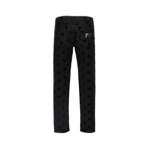Dg Logo Jacquard Jeans