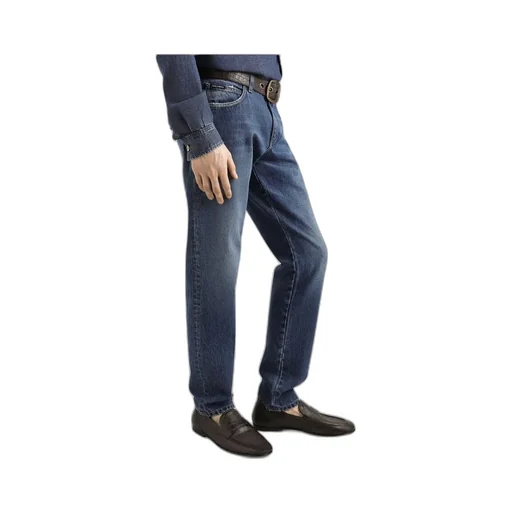Logo Embroidered Slim-Fit Jeans
