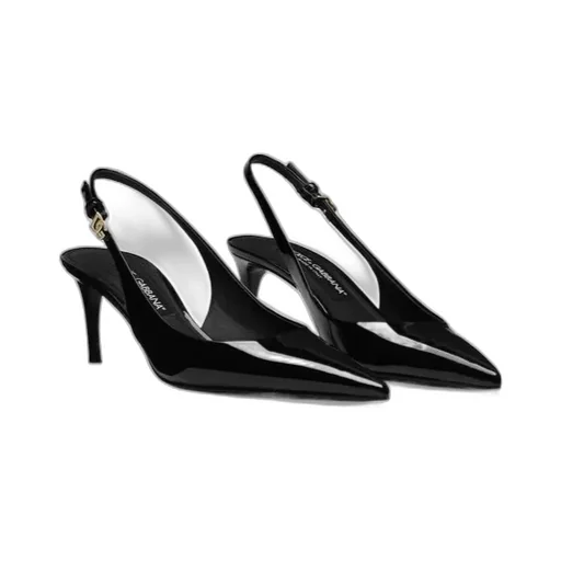 Dg Plaque Slingback Pumps