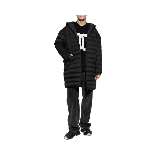 Logo Patch Quilted Down Coat