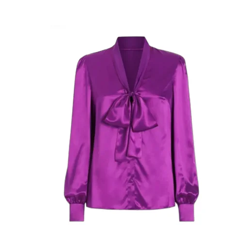 Pussybow-Collar Shirt