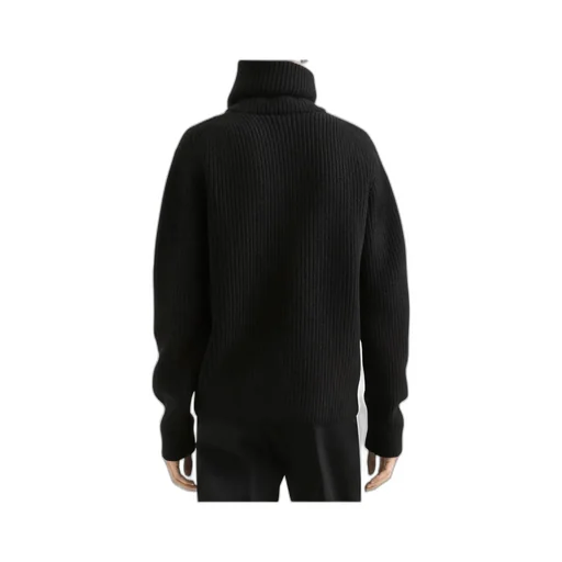Logo Tag Half-Zipped Cardigan