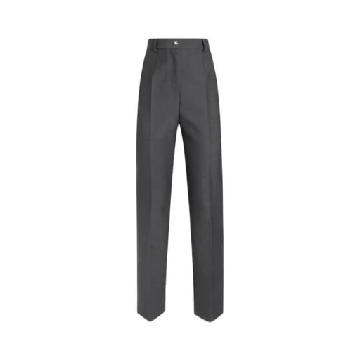 Pressed Crease Cropped Trousers