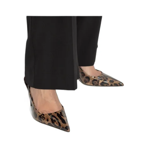 Leopard-Printed Slingback Pumps