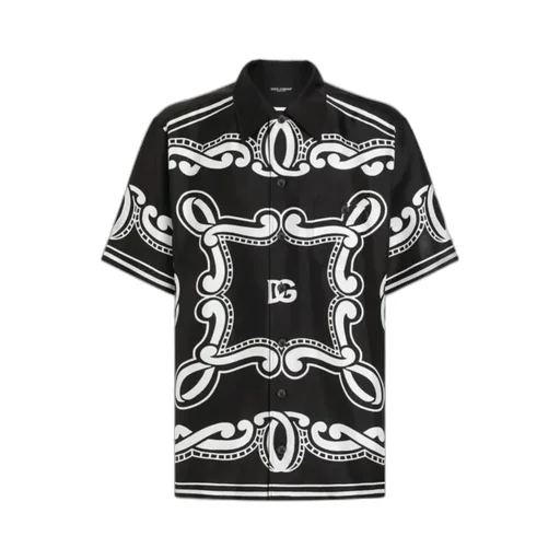 Bandanna Printed Short-Sleeved Shirt