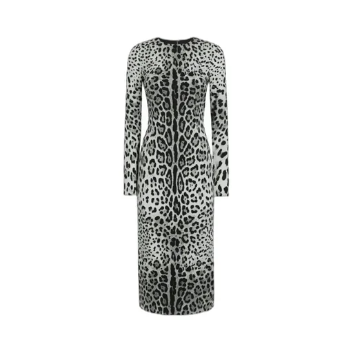 Animal Printed Midi Dress