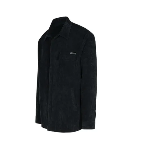 Logo Plaque Velvet Shirt