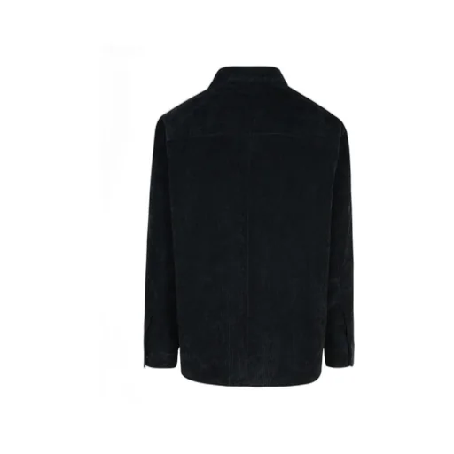Logo Plaque Velvet Shirt