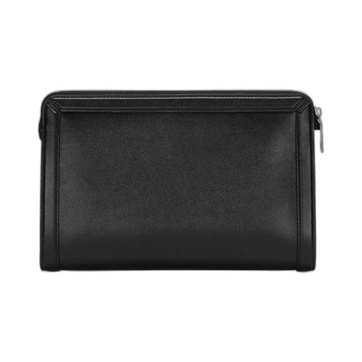 Logo Plaque Zipped Pouch