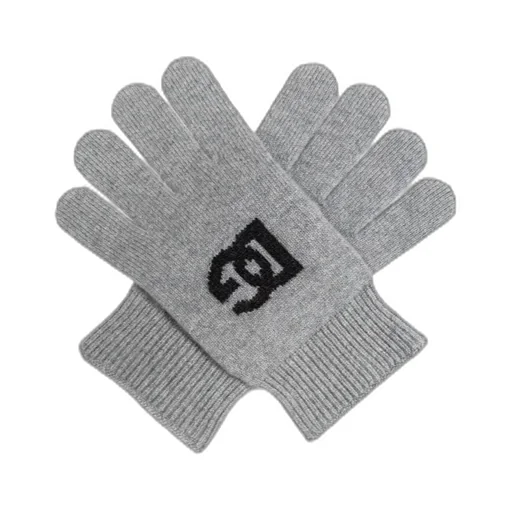 Logo-Intarsia Cashmere Gloves
