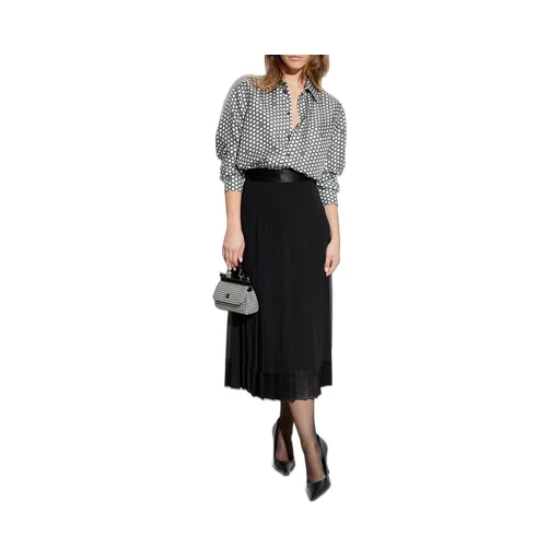 Pleated Midi Skirt