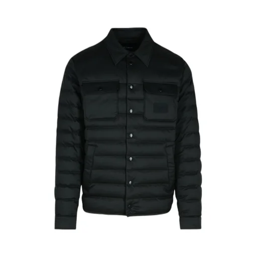 Logo Patch Quilted Down Jacket
