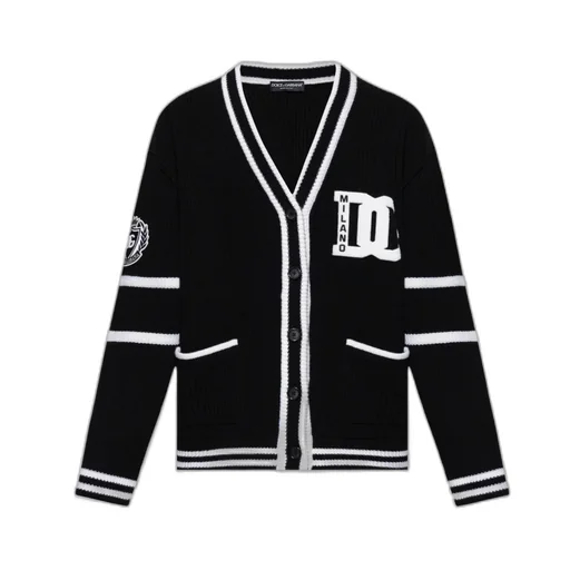 Dg Logo Embroidered Cardigan