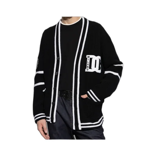 Dg Logo Embroidered Cardigan