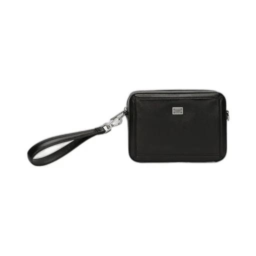 Logo Plaque Zipped Mini Messenger Bag