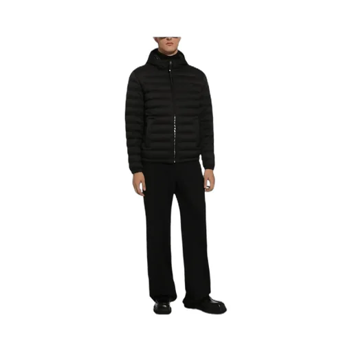 Logo Patch Quilted Bomber Jacket
